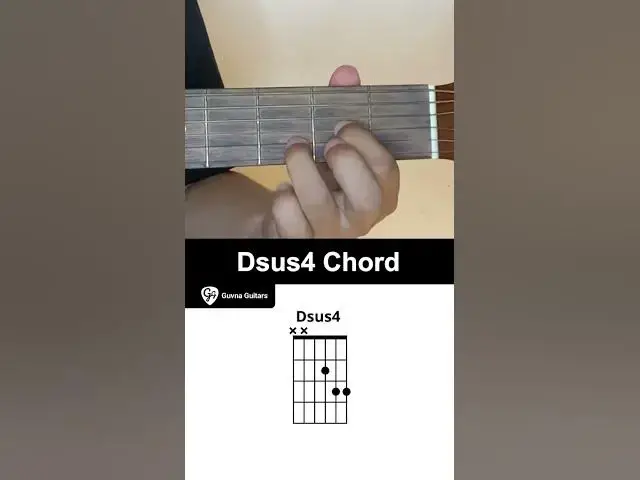 Video thumbnail for How To Play The Dsus4 Chord On Guitar - Guvna Guitars