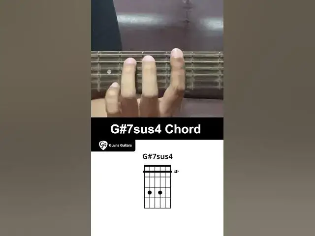 'Video thumbnail for How To Play The G#7sus4 Chord On Guitar - Guvna Guitars'