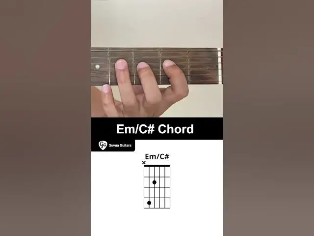 Video thumbnail for How To Play The Em/C# Chord On Guitar - Guvna Guitars