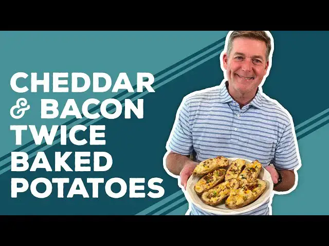 Video thumbnail for Love & Best Dishes: Cheddar and Bacon Twice Baked Potatoes Recipe | Easy Side Dishes