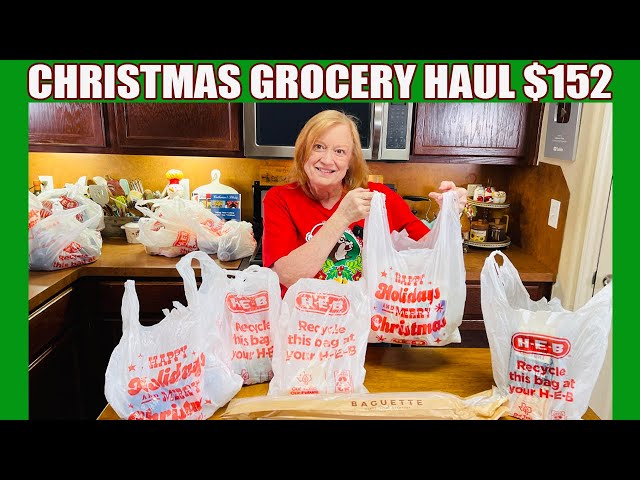 Video thumbnail for CHRISTMAS GROCERY HAUL $152