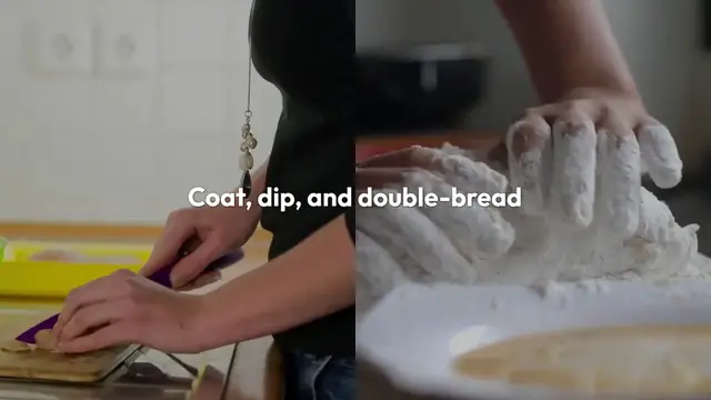 Video thumbnail for Crispy Chicken Nuggets with Hearty Potato Wedge Salad: A Meal You Can’t Resist