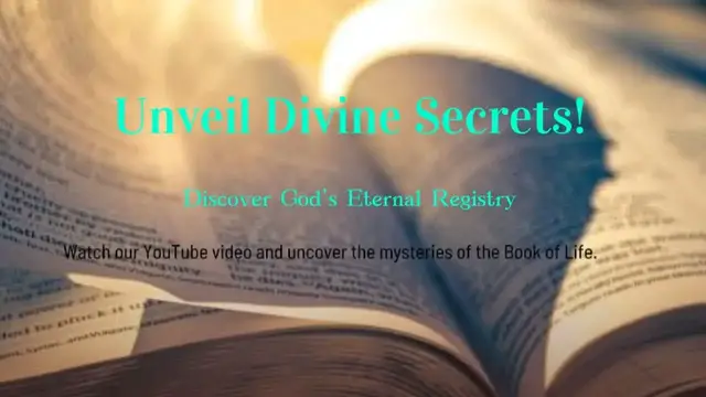'Video thumbnail for The Book of Life: Unlocking God's Eternal Registry'