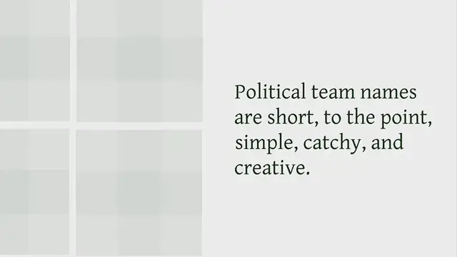 Video thumbnail for 300+ Catchy Political Team Names Ideas to Pick From