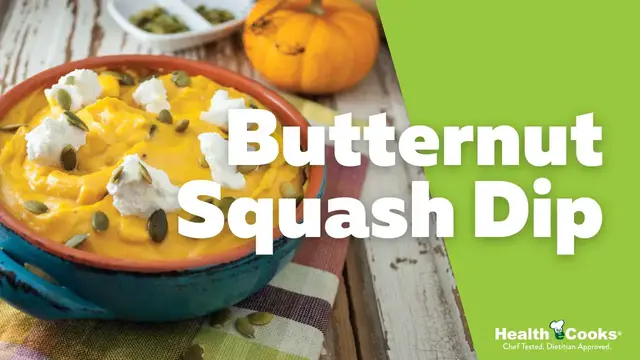 Video thumbnail for How to Make Butternut Squash Dip | healthEcooks.com