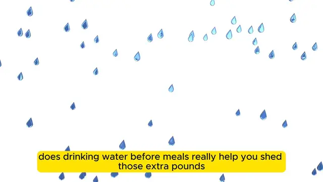 Video thumbnail for Does Drinking Water Before Meals Really Aid Weight