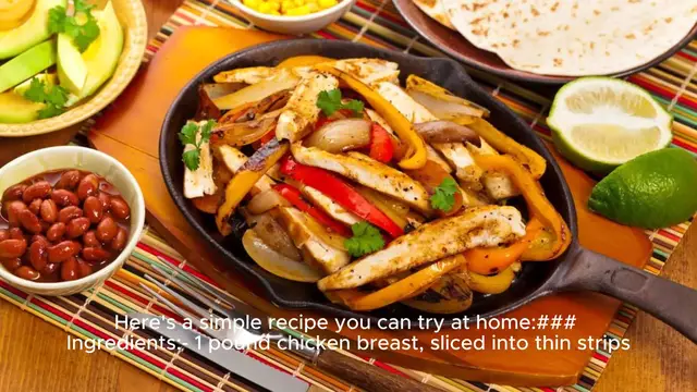 Video thumbnail for Chicken fajitas recipe