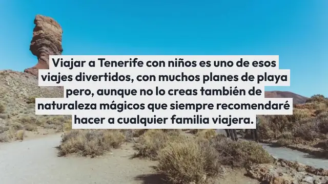 Video thumbnail for Tenerife con niños ¡Planes molones que NO salen en las guías!