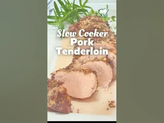 'Video thumbnail for Slow Cooker Pork Tenderloin | High Protein Dinner 🐷 #shorts'