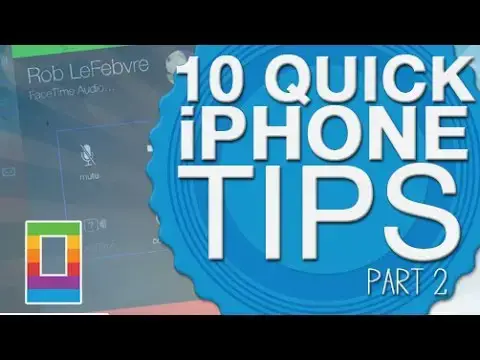 'Video thumbnail for Sunday Tips: 10 Quick iPhone Tips Part 2'