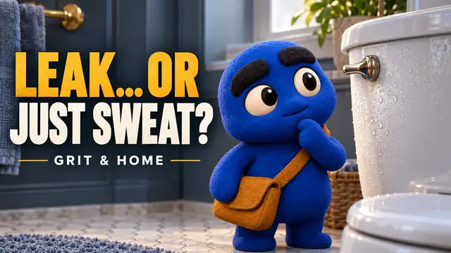 Video thumbnail for Toilet Tank Sweating or a Leak? | Grit & Home