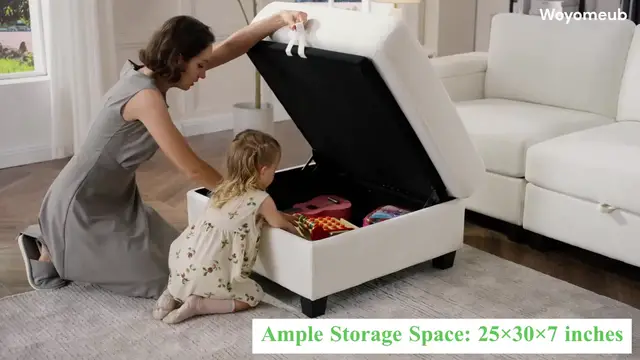 Video thumbnail for 75" Modular Sectional Sofa with Storage & USB/Type-C