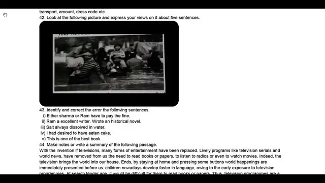 Video thumbnail for 10th English Half Yearly Model Question Paper 2019-20 | Kanchipuram District | Team Aspirants