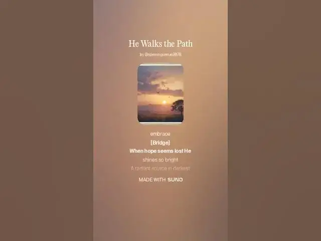 Video thumbnail for He Walks the Path