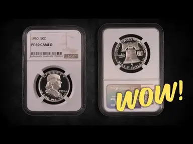 'Video thumbnail for Rick Tomaska Discusses the World's Finest 1950 Proof Franklin Half Dollar'