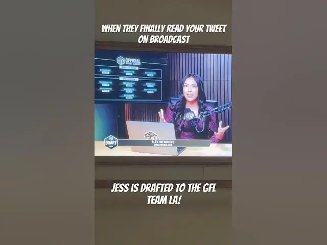 Video thumbnail for Jess is on team LA in the #GFL! Who do you think she fights first? #mma #GFLDraft