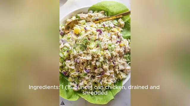 Video thumbnail for canned chicken salad recipe