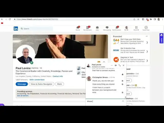Video thumbnail for Linkedin: Advanced Conversations
