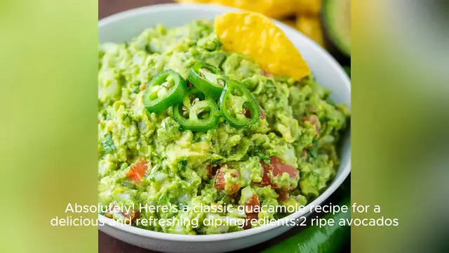 Video thumbnail for guacamole recipe