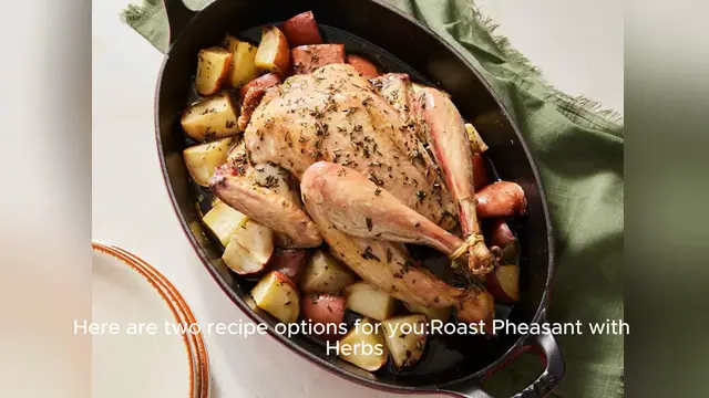 Video thumbnail for pheasant recipe