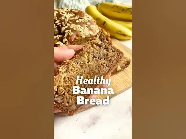 'Video thumbnail for 🍌🍞 Healthy Banana Bread | Heart-Healthy & Gluten-Free #shorts'