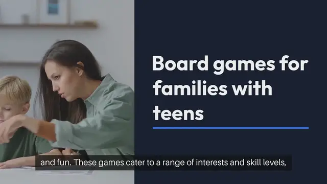 Video thumbnail for Board Games for Families with Teens
