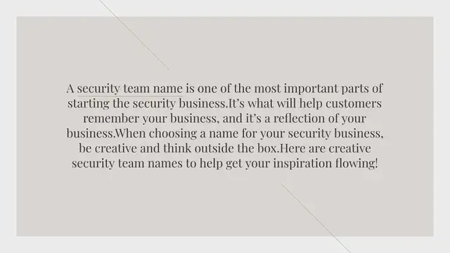 Video thumbnail for 450+ Catchy Security Team Names Ideas to Pick From