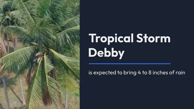 Video thumbnail for Debby Tracker: Follow the Path of Tropical Storm as It Moves Northeast