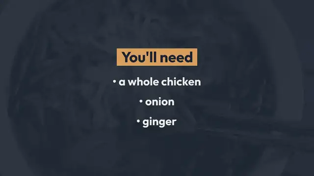 Video thumbnail for Pho Ga with Chicken and Rice Noodles Recipe