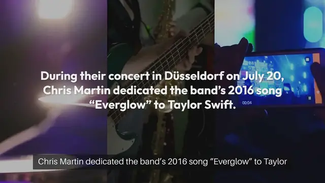 Video thumbnail for "Coldplay Dedicates 'Everglow' to Taylor Swift in Heartfelt Tribute During Germany Concert"