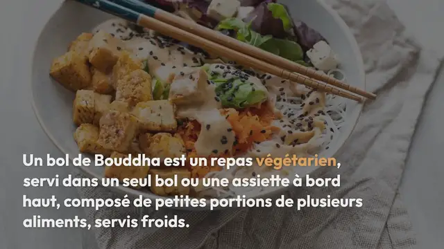 Video thumbnail for Buddha bowl au tofu d’espelette et beurre de cacahuète
