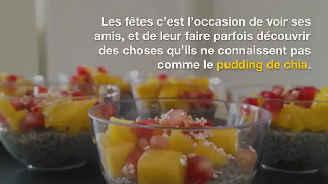 Video thumbnail for Pudding de chia, grenade, mangue et amarante soufflée