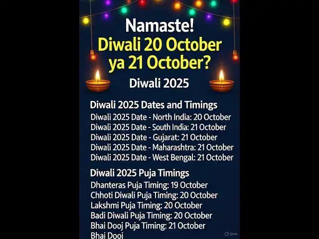 Video thumbnail for Diwali Puja 2025: Illuminate Your Life with Prosperity and Joy on Oct. 2025