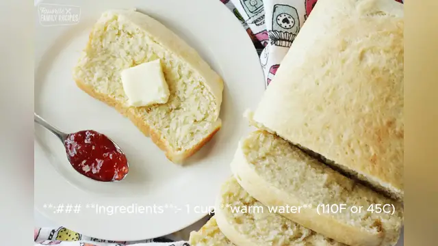 Video thumbnail for bread machine recipe