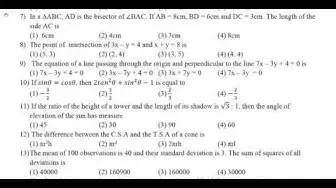 Video thumbnail for 10th Maths Half Yearly Exam 2019-20 Model Question Paper-2 | Dharmapuri District | English Medium