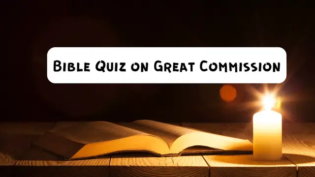 Video thumbnail for _Quiz on Great Commission
