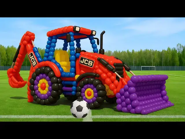 Video thumbnail for The mascot vibrato assistant JCB placed on the football field is popular, co-produced, and creative