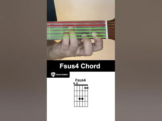 Video thumbnail for How To Play The Fsus4 Chord On Guitar - Guvna Guitars