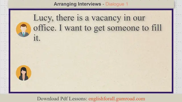 Video thumbnail for Arranging Interviews