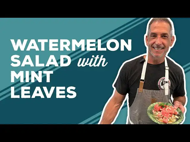 Video thumbnail for Love & Best Dishes: Watermelon Salad With Mint Leaves Recipe