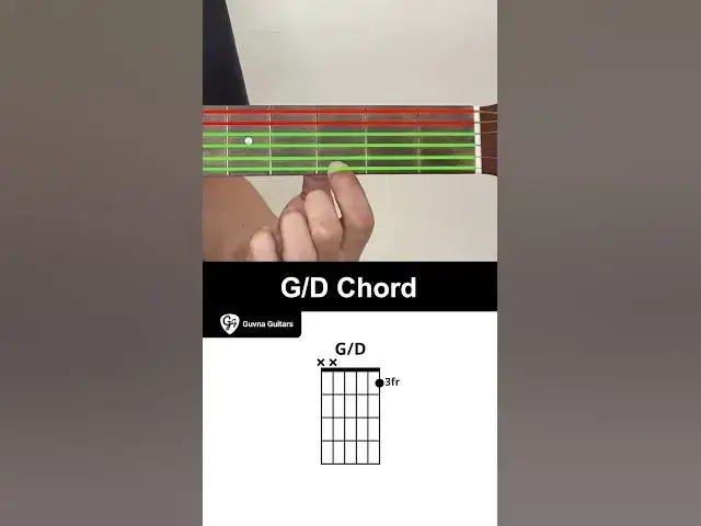Video thumbnail for How To Play The G/D Chord On Guitar - Guvna Guitars