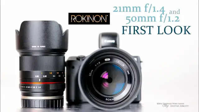 Video thumbnail for Rokinon 21mm f/1.4 and 50mm f/1.2 Primes Hands-On First Look