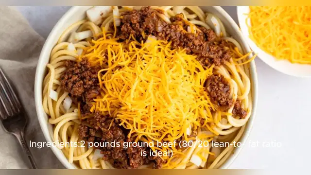 Video thumbnail for cincinnati chili recipe