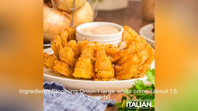 Video thumbnail for blooming onion recipe