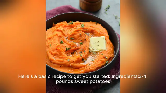 Video thumbnail for mashed sweet potatoes recipe