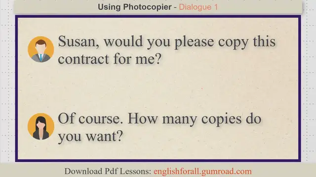 Video thumbnail for Using Photocopier