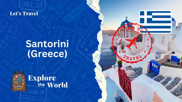 Video thumbnail for Let's travel to Santorini (Greece)  The Backpack Diaries