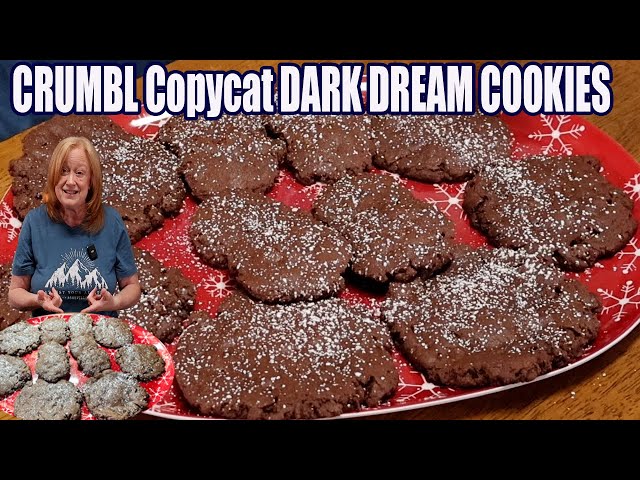 Video thumbnail for CRUMBL Copycat DARK DREAM COOKIES Delicious Christmas Chocolate Cookie