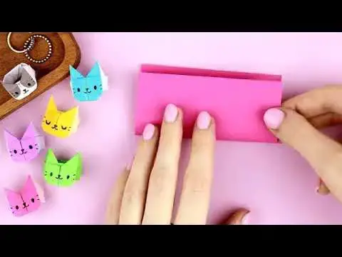 Video thumbnail for Como fazer Anel com Gato - em Origami.