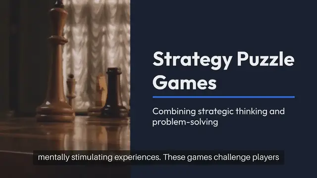 Video thumbnail for Strategy Puzzle Games